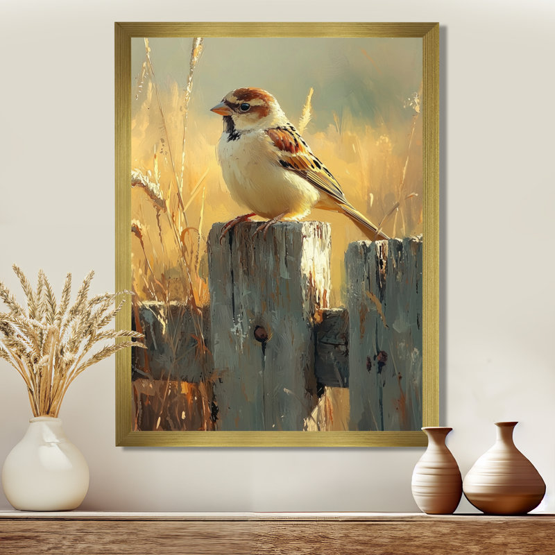 Clarkson - Animals Canvas Art Print, H 40 po x l 30 po, Reproduction encadrée d'une seule photo, Doré