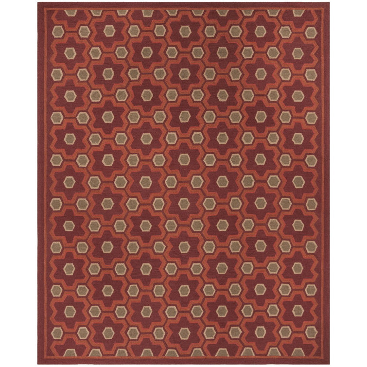 Puzzle Martha Stewart Wool Pile Geometric Rug