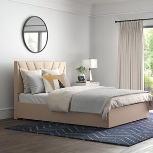 Cletus Upholstered Low Profile Storage Platform Bed