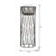 Porte-bougie pilier avec base en fer - 5,5 po x 5,5 po x 13 po - Rouille