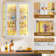 Vitrine imperméable à cadre en acier avec éclairage RVB et tablettes entièrement réglables-1313840809