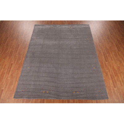 Gray Gabbeh Oriental Area Rug