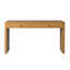 Console incurvée avec rangement TREXM, table d'entrée en bois à 2 tiroirs, console rustique de style campagnard pour entrée, couloir, salon, naturel-1545960122