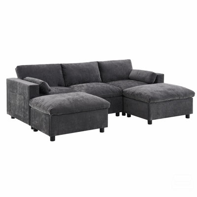 Canapé modulaire 86,5 po Chenille