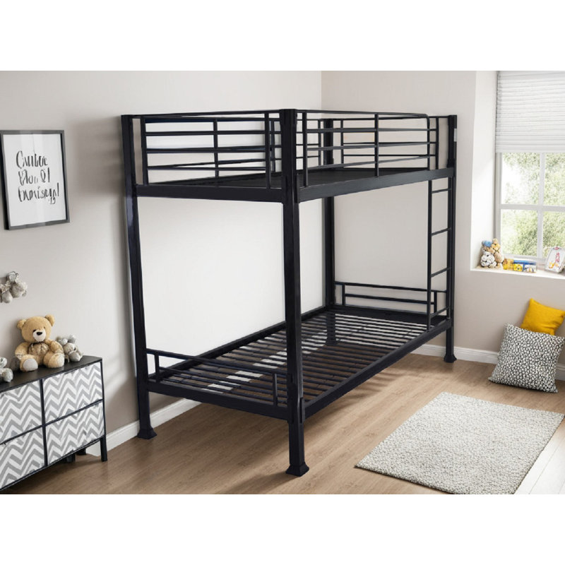 Tanu Single (3') Bunk Bed, Black