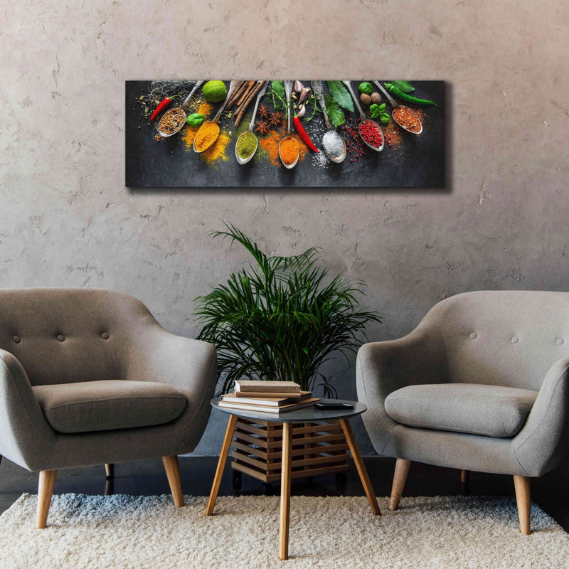 'Spicy World Ii' by Epic Portfolio, Giclee Canvas Wall Art, 20" H x 60" W x 1.5" D