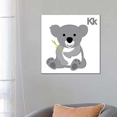 K Is For Koala - Wrapped Canvas Print