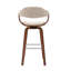 Fish 72cm Swivel Fabric Mid-Century Bar Stool-20031151