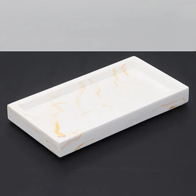 Tray - Bathroom Organizer White Small