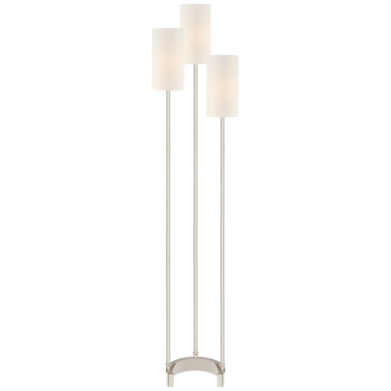 Suzanne Kasler Aimee Floor Lamp, Polished Nickel