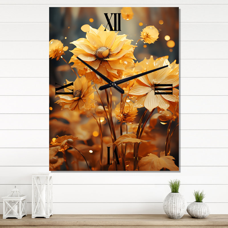 Clarnece - Horloge murale tournesols, Grand