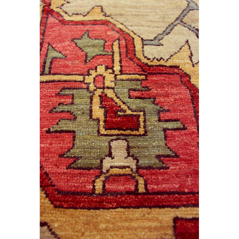 Mazar One-of-a-Kind Rectangle 8'8" X 11'6" New Age Area Rug Red