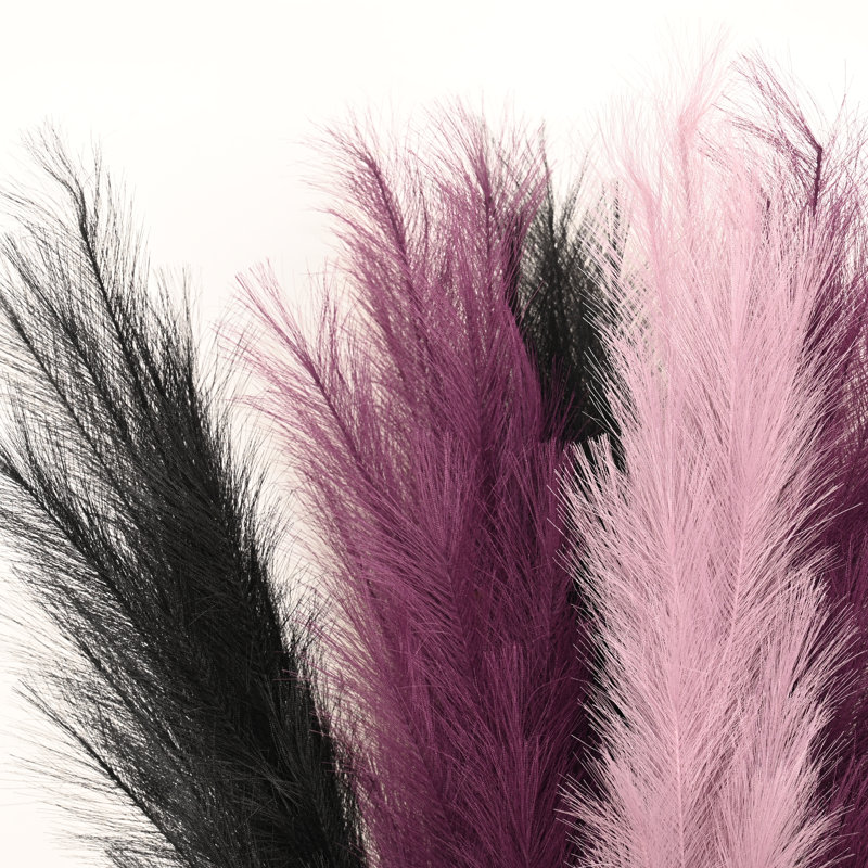 Tall Faux Pampas Grass Spray, Artificial Long Stem Floral Fluffy Fake Plants Pampas Grass For Floor Vase Filler Home Boho Wedding Party Dining Table Centerpiece Decor