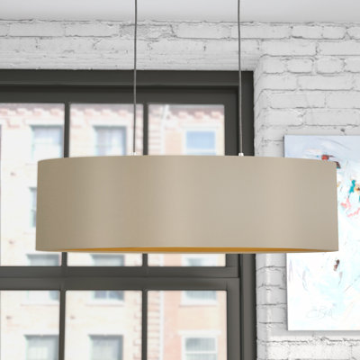 Newville 2-Light Unique / Statement Drum Chandelier
