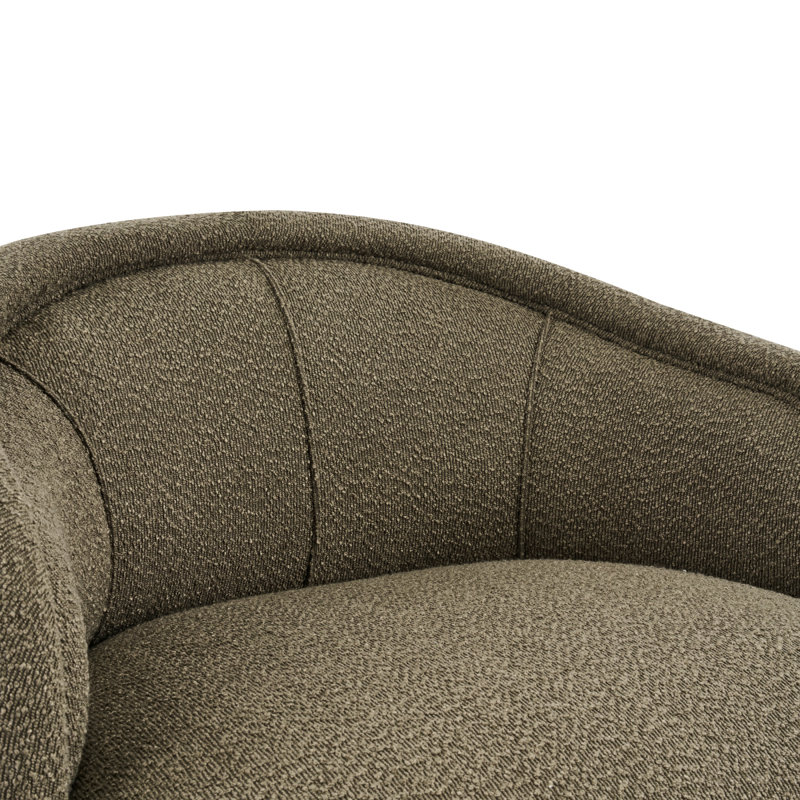 Fauteuil d'appoint Amanda Green, Green Polyester