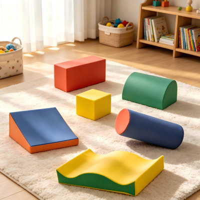 Baby Colorful Soft Play Climbing Toy, Foam Climbing Block Set for Infants & Toddlers – Safe Sensory Activity Blocks for Home, Daycare & Preschool