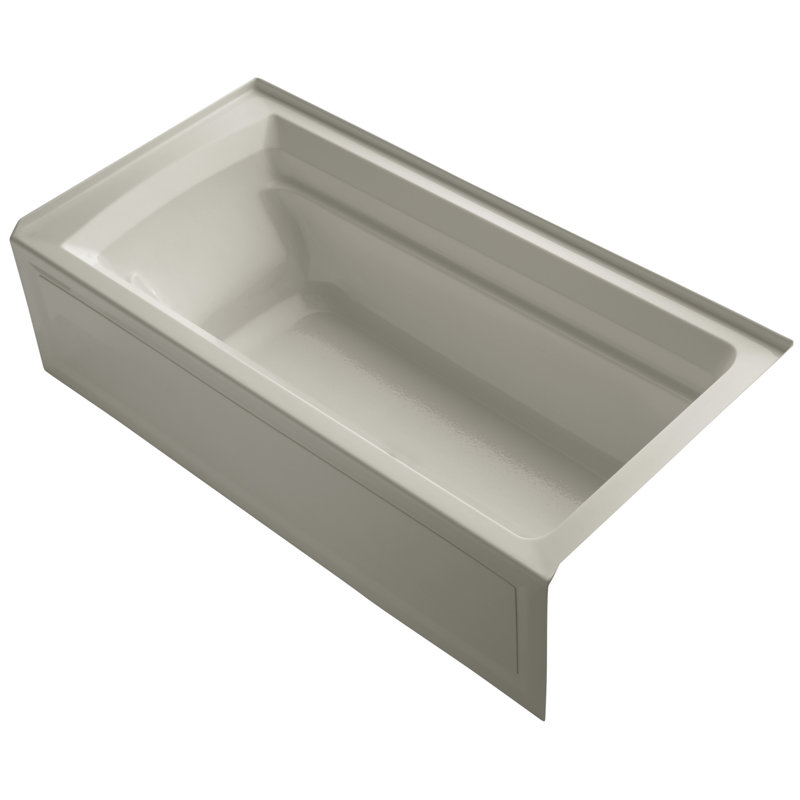 Archer 72" x 36" Soaking Bathtub, Sandbar, Right