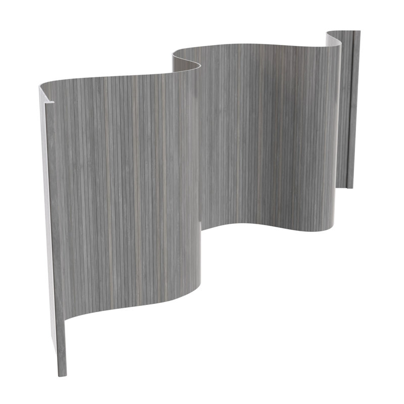 Paravent Siena, 2 pi. Court, Gris