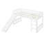 Lit mezzanine simple avec glissoire et échelle-503219429