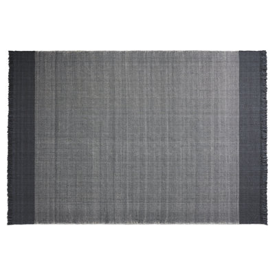 Headwind Striped Area Rug in Charcoal