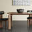 Brown Rectangular Solid Wood Dining Table-1994203464
