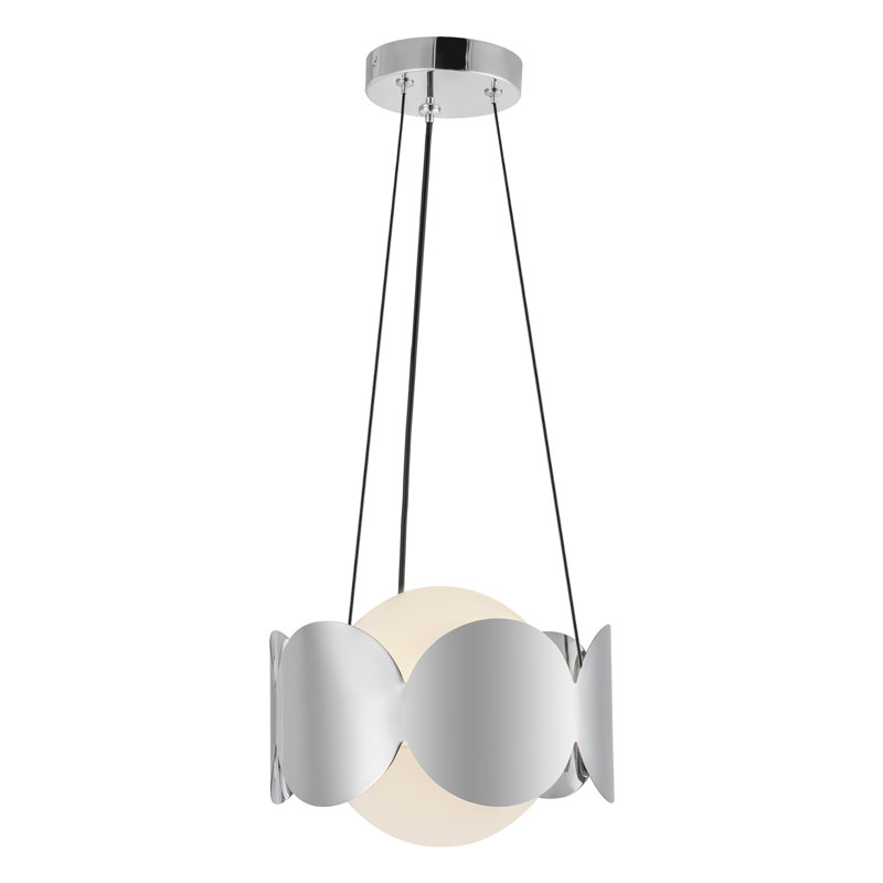 Lustre 10 po Ciel, Argent argent, Blanc