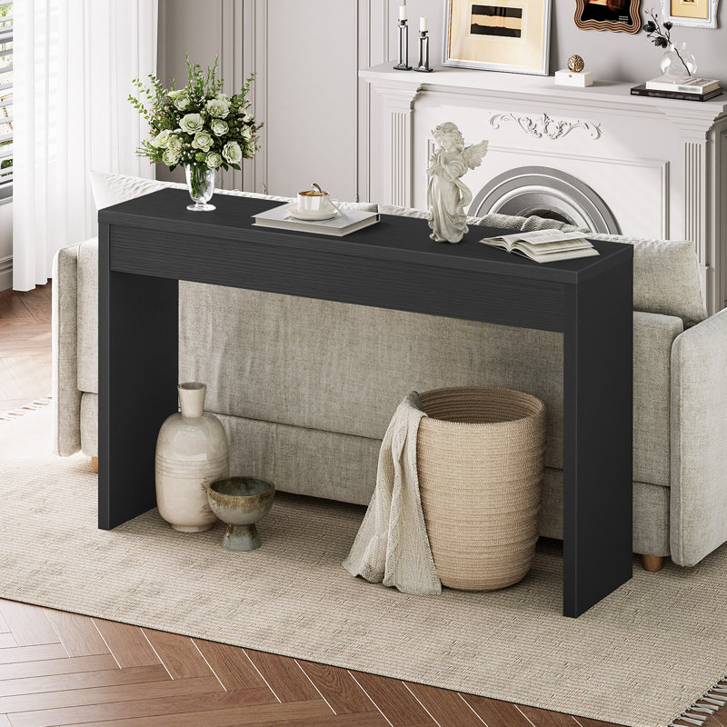 Console de couloir Nooriyah, Noir,  H 31,5 po x l 47,2 po x P 11,8 po