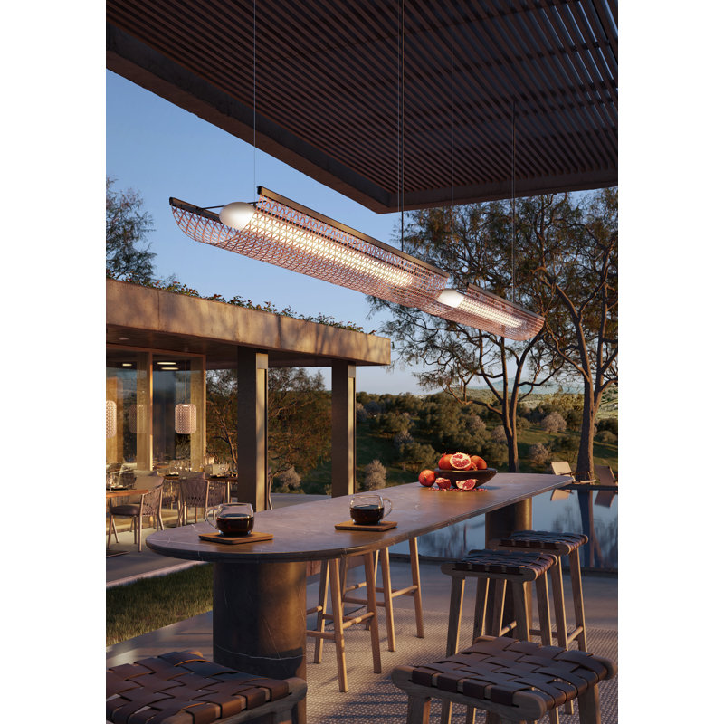 Nans 1 - Light LED Pendant, Red