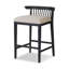Tullio Upholstered Stool with Solid Wood Frame