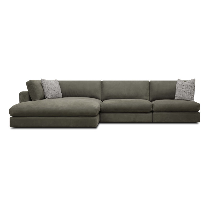 Canapé modulaire en cuir 3 pièces