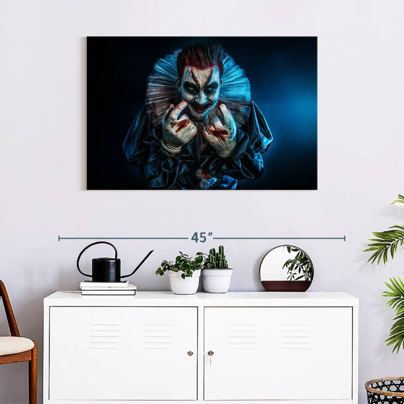 Kelan Devil Clown, 8" H x 12" W