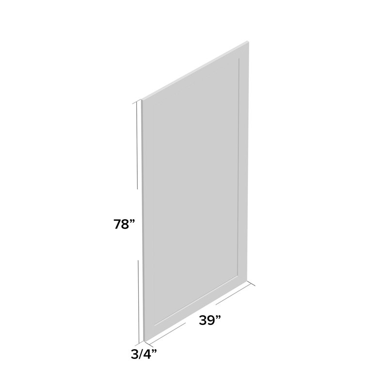 Ainsworth Wood Flat Mirror, 78" H x 39" W