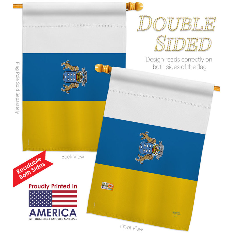 Double Sided 40'' H x 28'' W Polyester House Flag
