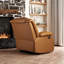 Fauteuil inclinable manuel de 37 po de largeur, fauteuil inclinable moderne en tissu avec accoudoirs et dossier-1011845510