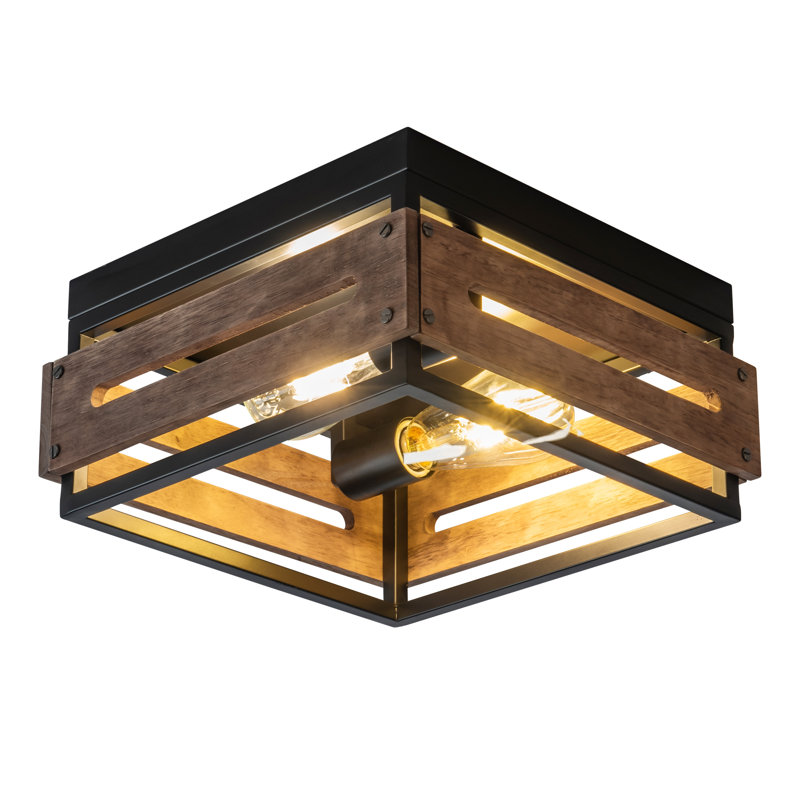 Yoann Solid Wood Flush Mount
