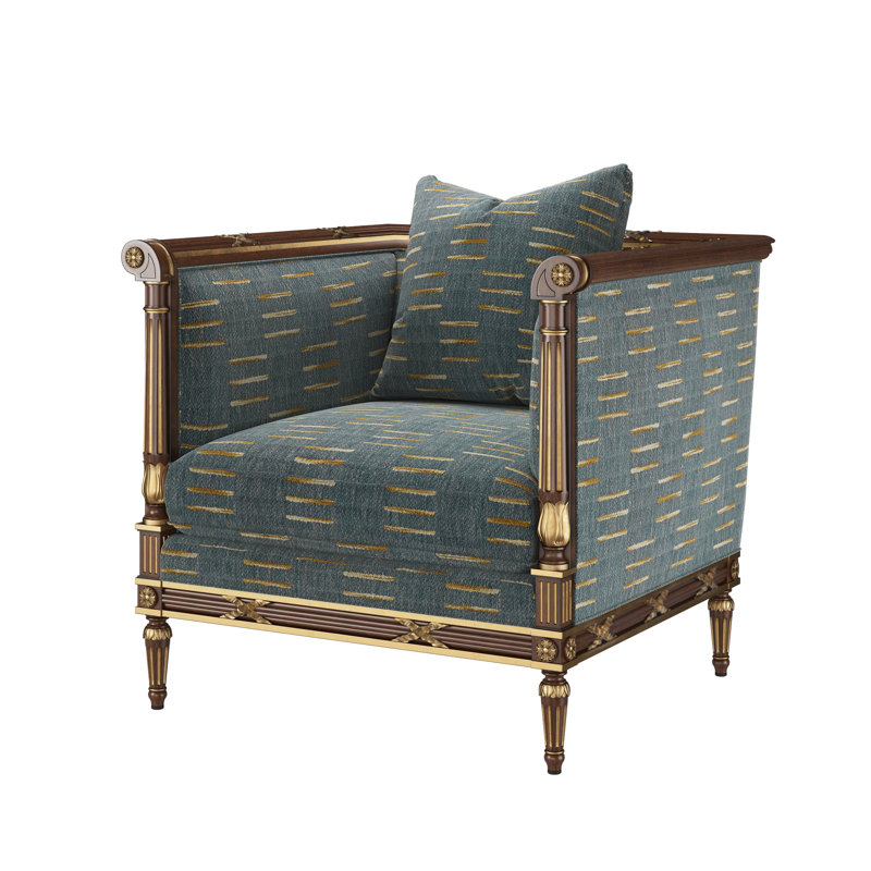 Fauteuil d'appoint The Regent's visit, Chenille ardoise
