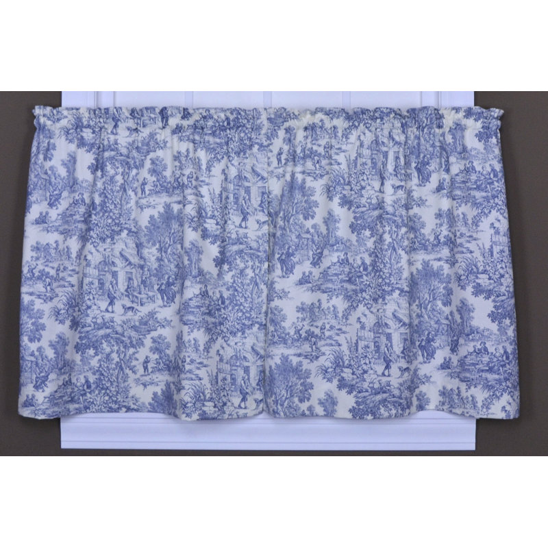 Rideau de café en coton Amelie, l 68 po x L 36 po, Gris