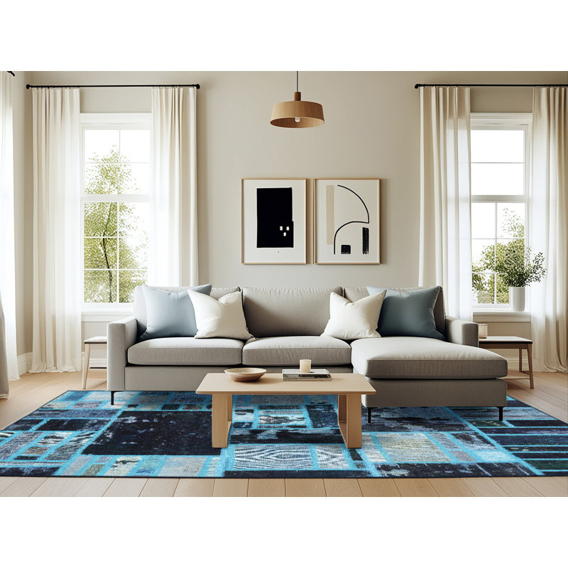 Abstract Indoor Rug, Rectangle 6' x 9'