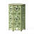 Iron Patio Side Table 12", Pattern, 10.5"X18.5", Portable Option 12" Cut Out Table, Iron, Decoration Item-1484488020