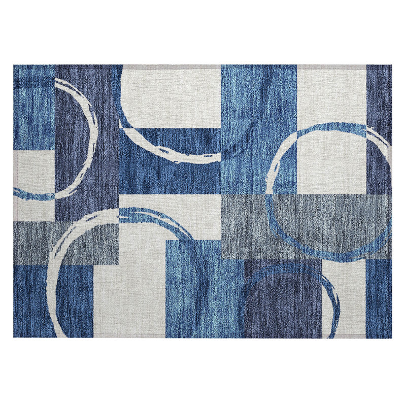 Aleh Area Rug with Non-Slip Backing, Rectangle 1'8" x 2'6"