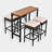 4 - Person Rectangular Outdoor Dining Set with Cushions