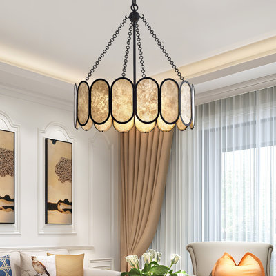 Lustre tambour 4 lumières Mica