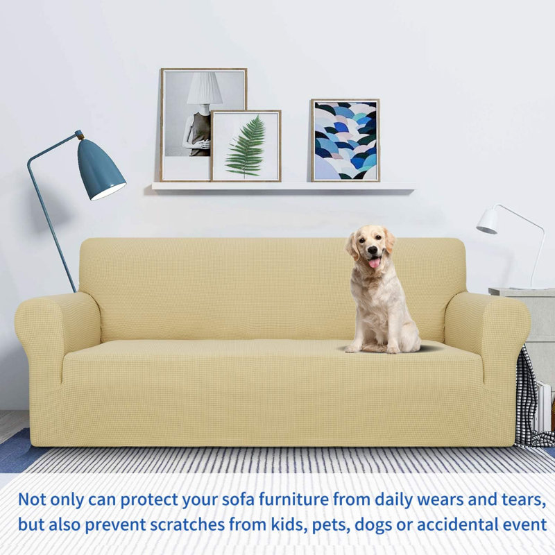 Loveseat Slipcover, Beige