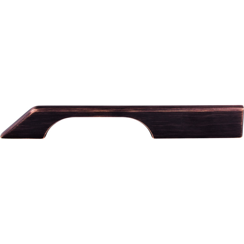 Tapered 5" Center to Center Bar pull, 7" Center to Center, Brushed Satin Nickel
