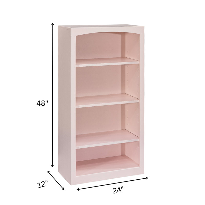 Bibliothèque classique Ossy, (4 tablettes) H 48 po x l 24 po x P 12 po, Rosé