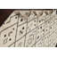 Tapis ivoire en laine noué à la main de conception unique 5 pi 7 po x 9 pi New Age