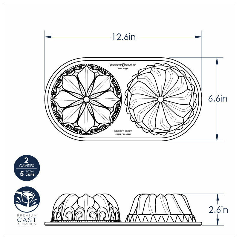 Nordic Ware Novelty Fluted Cake Pan
