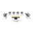 Novelty 11 Person Flip Top 22'' L Modular Training Table and Chair Set with Casters and Modesty Panel