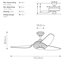 Enosburg 60cm Ceiling Fan with LED Lights