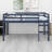 Wooden Loft Bed With Ladder-122058759